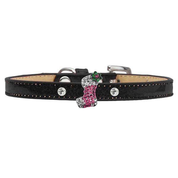 Holiday Charm Dog CollarBlack Ice Cream Pink Stocking Size 10, Pet Pal, Mfr#: PE955798